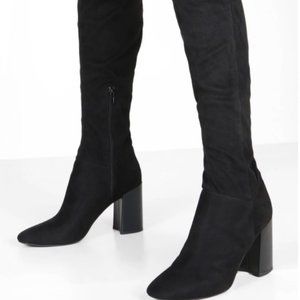 Black Knee High Boots